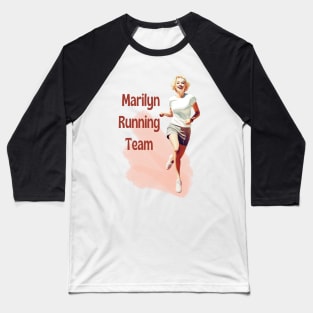 Marilyn Running Team II - Marilyn Monroe Baseball T-Shirt